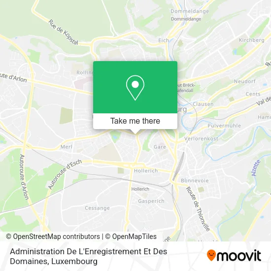 Administration De L'Enregistrement Et Des Domaines map