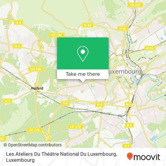 Les Ateliers Du Théâtre National Du Luxembourg Karte