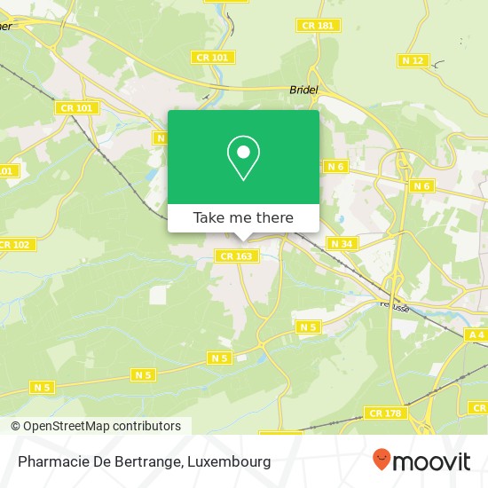 Pharmacie De Bertrange map