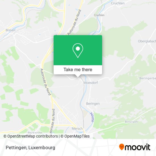 Pettingen map