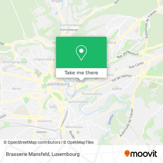 Brasserie Mansfeld map