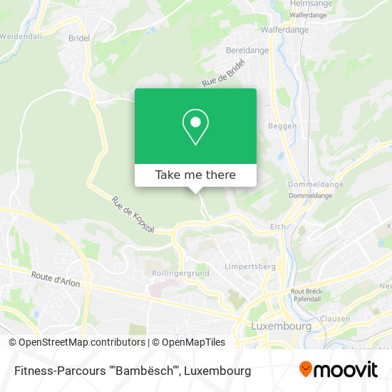 Fitness-Parcours ""Bambësch"" Karte