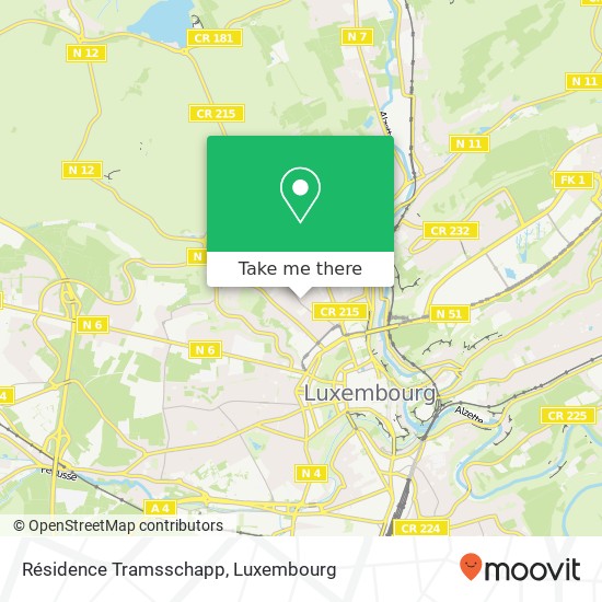 Résidence Tramsschapp map