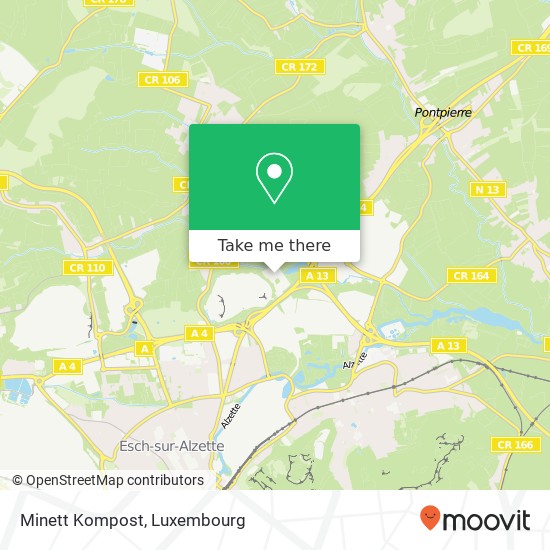 Minett Kompost map