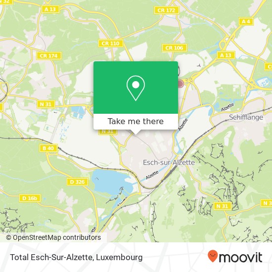 Total Esch-Sur-Alzette map