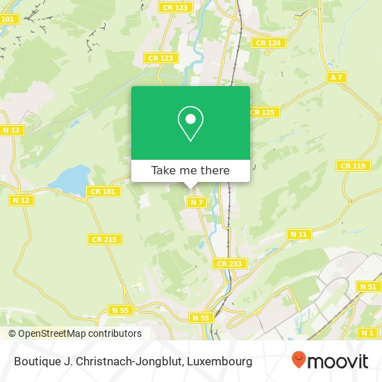Boutique J. Christnach-Jongblut map