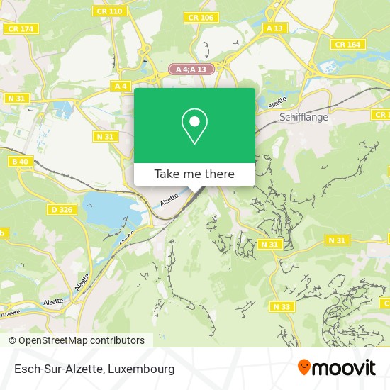 Esch-Sur-Alzette map