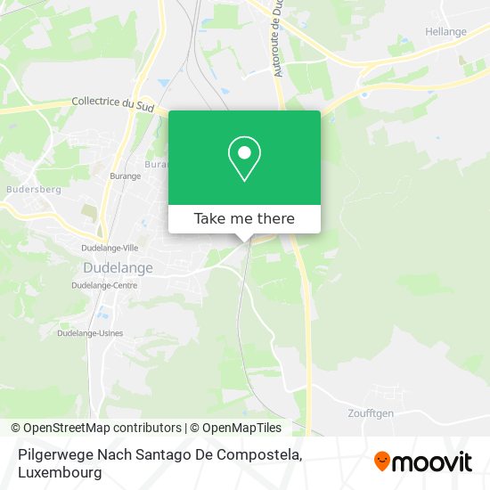 Pilgerwege Nach Santago De Compostela map