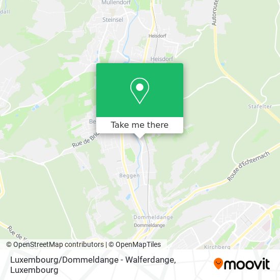 Luxembourg / Dommeldange - Walferdange map