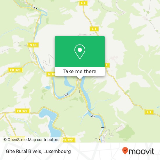 Gîte Rural Bivels map