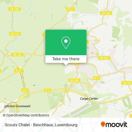 Scouts Chalet - Beschhaus map