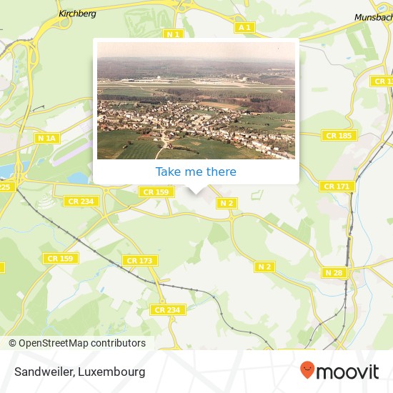 Sandweiler map