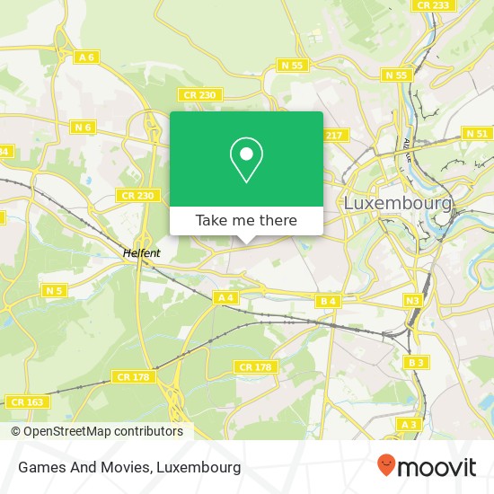 Games And Movies map