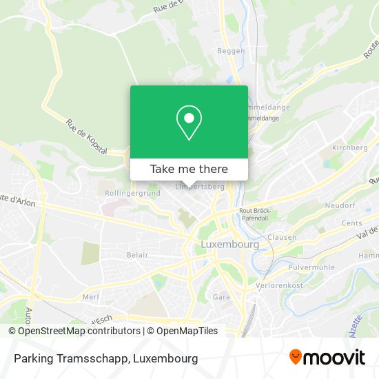 Parking Tramsschapp map