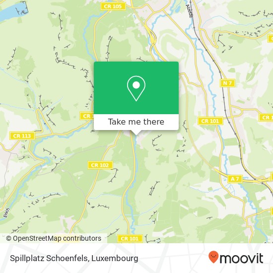 Spillplatz Schoenfels Karte