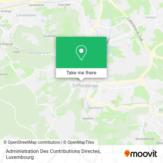 Administration Des Contributions Directes map