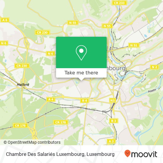 Chambre Des Salariés Luxembourg Karte