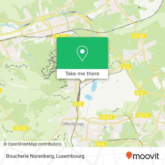 Boucherie Nurenberg map