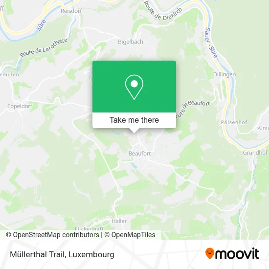 Müllerthal Trail map