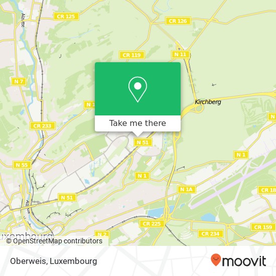 Oberweis map