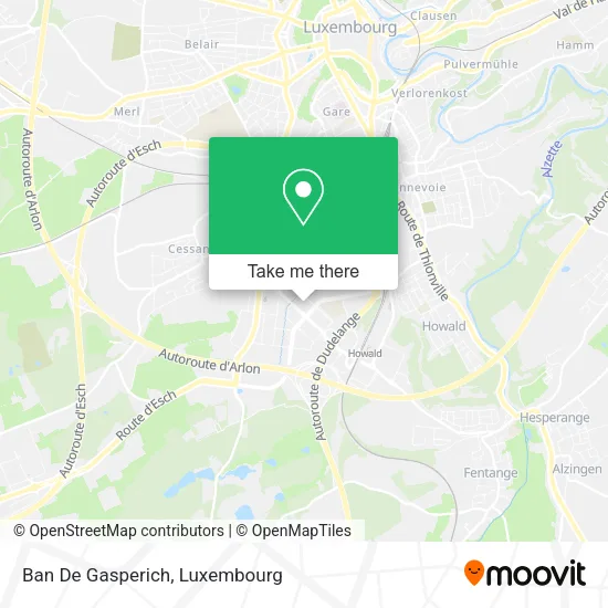 Ban De Gasperich map