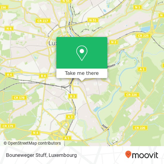 Bouneweger Stuff map