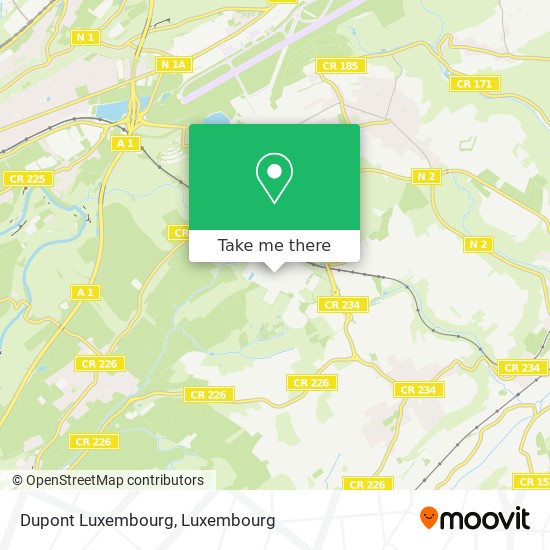 Dupont Luxembourg map