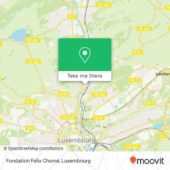 Fondation Felix Chomé map