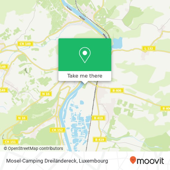 Mosel-Camping Dreiländereck map