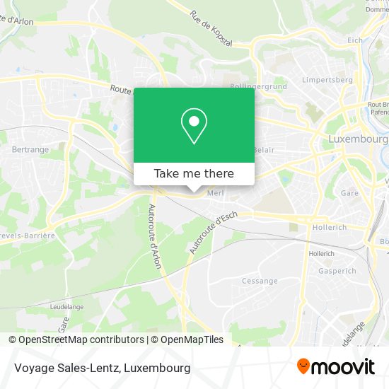 Voyage Sales-Lentz map