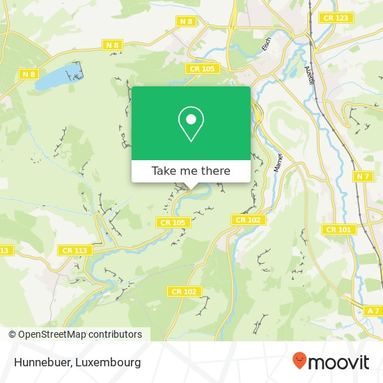 Hunnebuer map