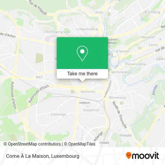 Come À La Maison map