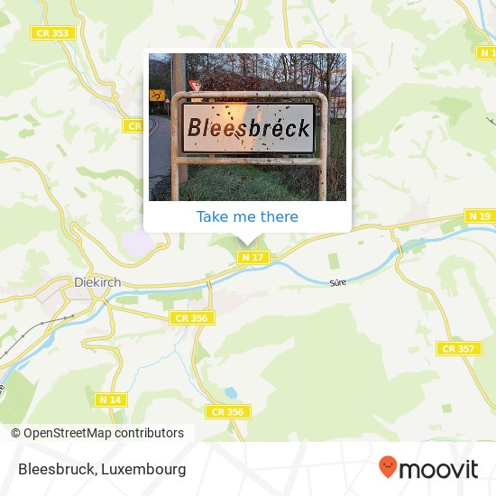 Bleesbruck map