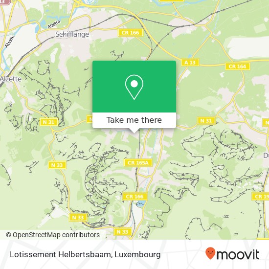 Lotissement Helbertsbaam map