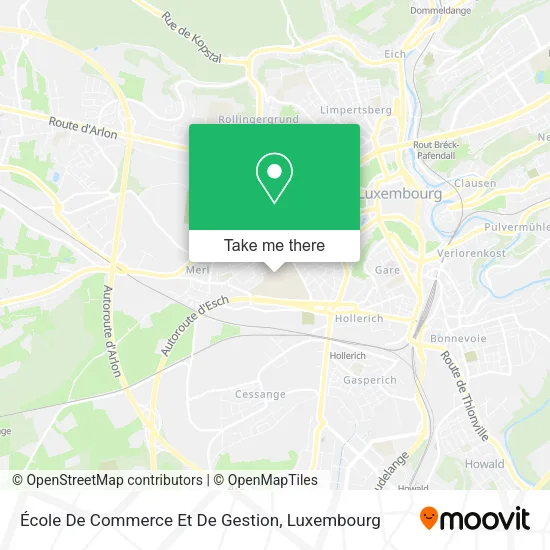 École De Commerce Et De Gestion map