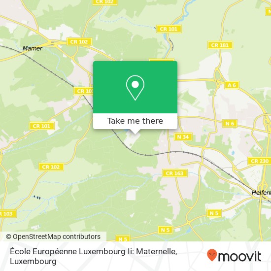 École Européenne Luxembourg Ii: Maternelle Karte