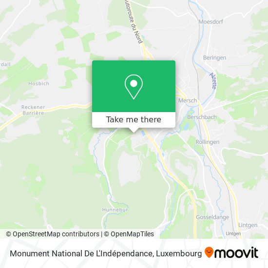 Monument National De L'Indépendance map