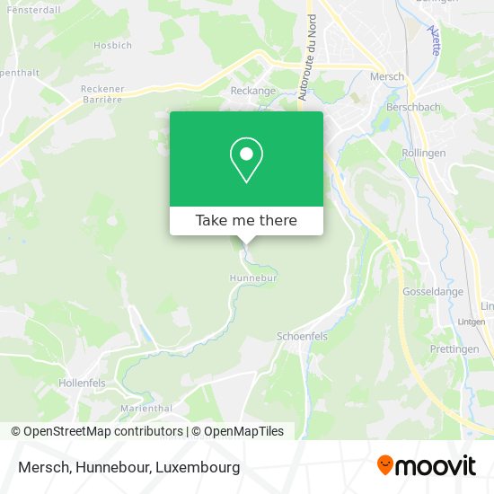 Mersch, Hunnebour map