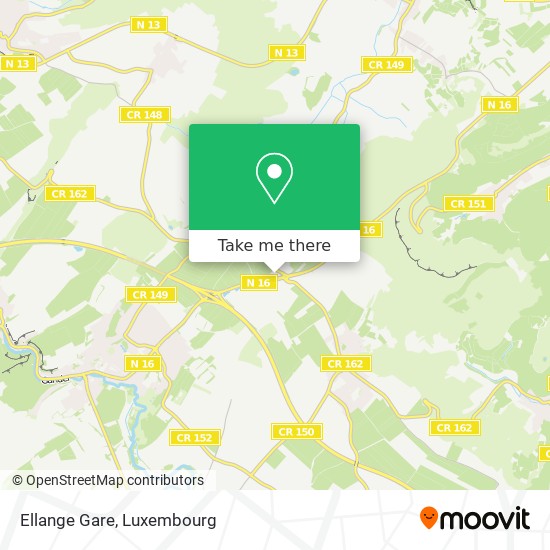 Ellange Gare map