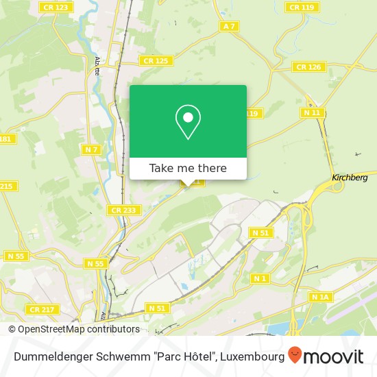 Dummeldenger Schwemm "Parc Hôtel" Karte