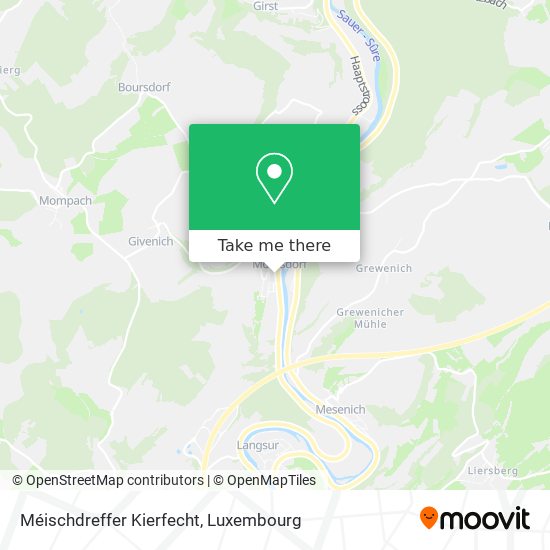 Méischdreffer Kierfecht map