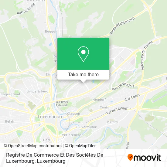 Registre De Commerce Et Des Sociétés De Luxembourg map