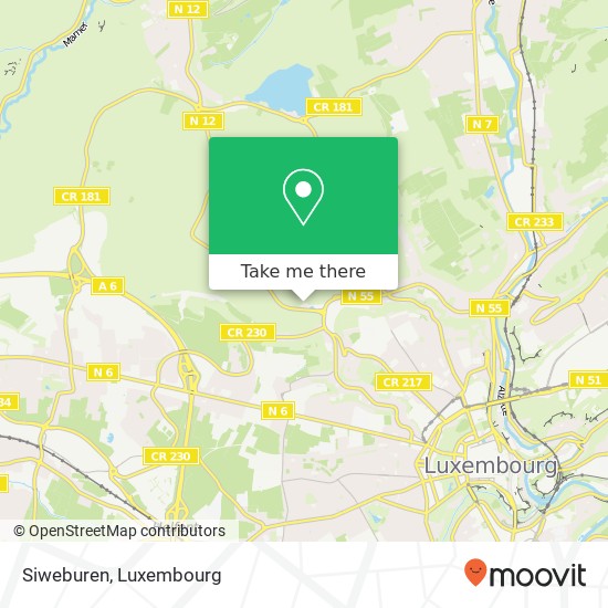 Siweburen map