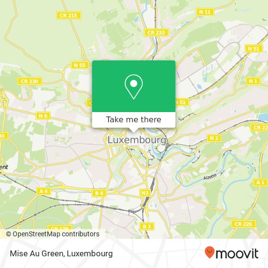 Mise Au Green map