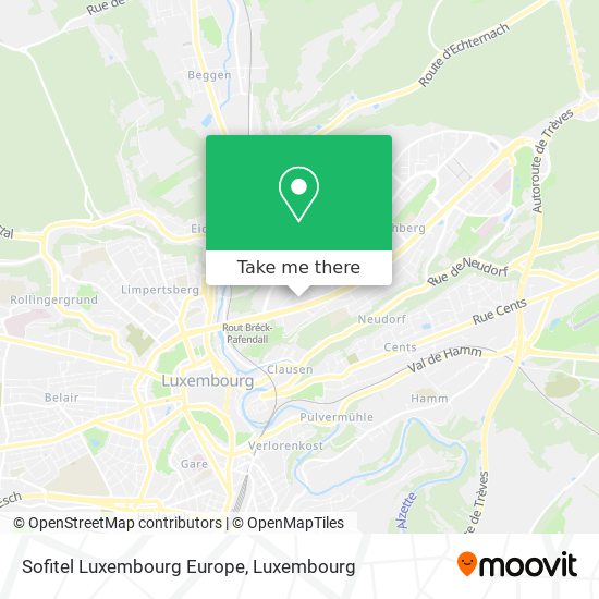 Sofitel Luxembourg Europe map