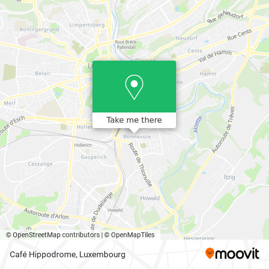 Café Hippodrome map