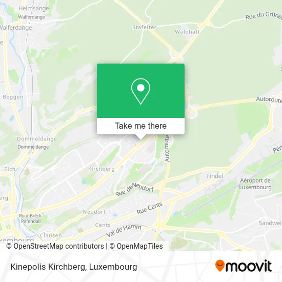 Kinepolis Kirchberg map
