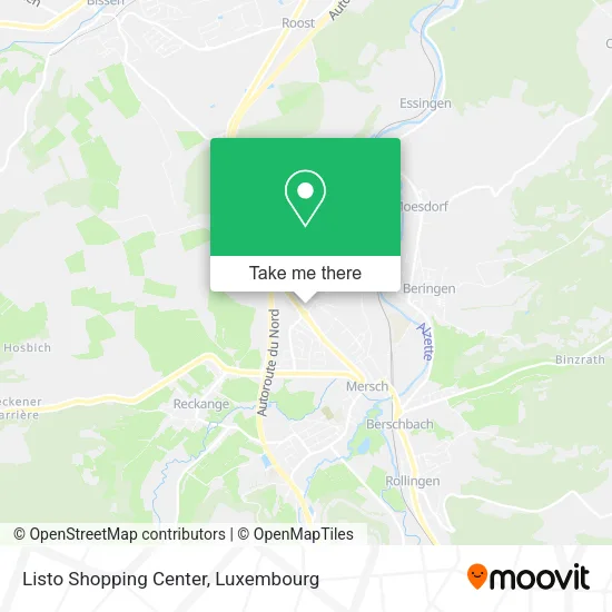 Listo Shopping Center map