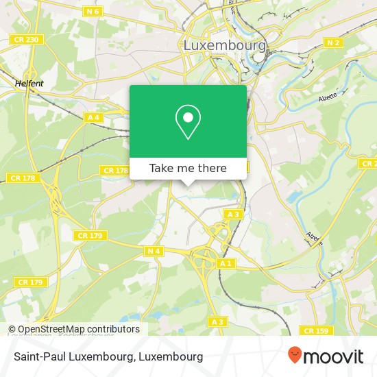 Saint-Paul Luxembourg map