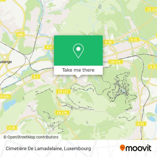 Cimetière De Lamadelaine map